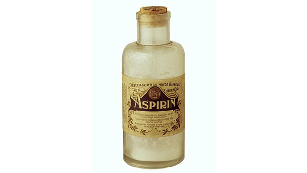 Historische Aspirin-Flasche