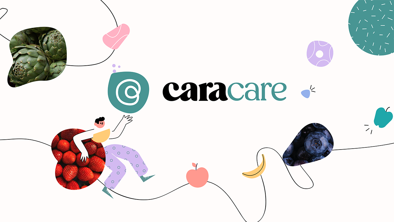 Cara Care Logo in buntem Muster